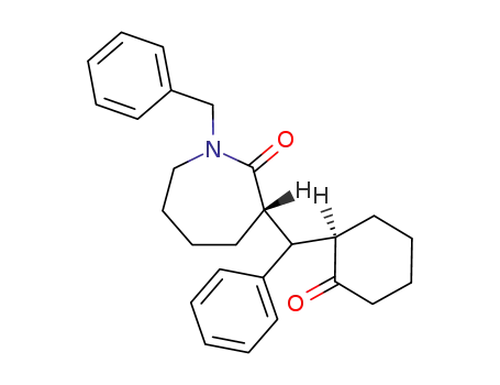 2H-Azepin-2-one,
hexahydro-3-[(2-oxocyclohexyl)phenylmethyl]-1-(phenylmethyl)-