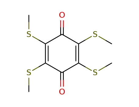 2,3,5,6-tetrakis(methylsulfanyl)cyclohexa-2,5-diene-1,4-dione