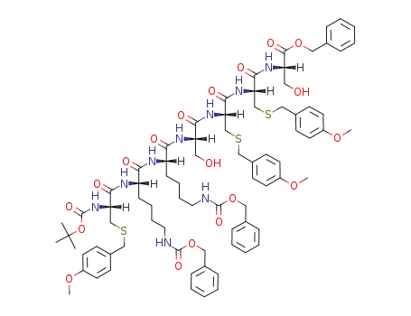 Boc-Cys(MBzl)-Lys(Z)-Lys(Z)-Ser-Cys(MBzl)-Cys(MBzl)-Ser-OBzl