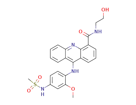 Molecular Structure of 79453-46-6 (N-(2-hydroxyethyl)-9-({2-methoxy-4-[(methylsulfonyl)amino]phenyl}amino)acridine-4-carboxamide)