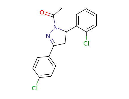 1-[3-(4-Chloro-phenyl)-5-(2-chloro-phenyl)-4,5-dihydro-pyrazol-1-yl]-ethanone