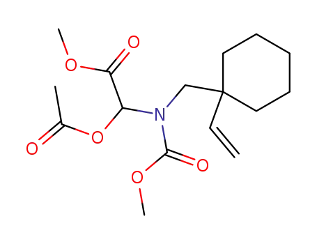Acetic acid,
(acetyloxy)[[(1-ethenylcyclohexyl)methyl](methoxycarbonyl)amino]-,
methyl ester
