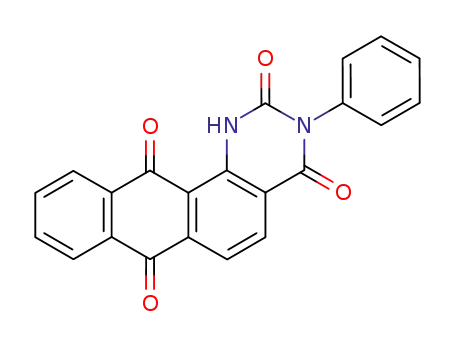 Molecular Structure of 138058-33-0 (Naphtho[2,3-h]quinazoline-2,4,7,12(1H,3H)-tetrone, 3-phenyl-)