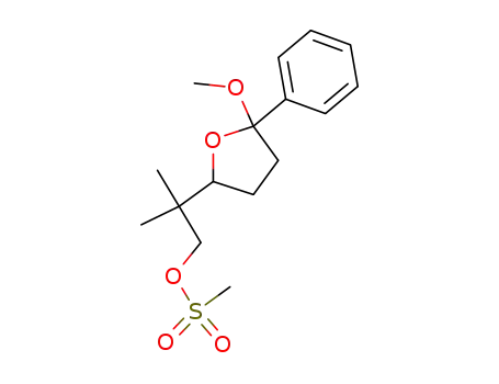 2,2-dimethyl-2-(5'-methoxy-5'-phenyl-2'-tetrahydrofuryl)ethyl mesylate