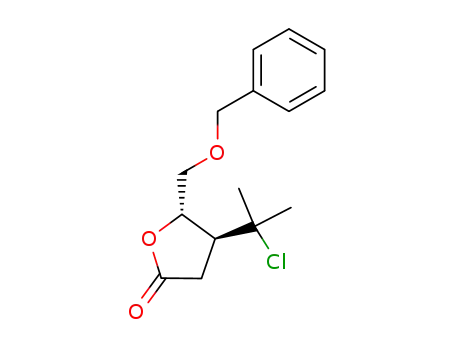 (3R,4S)-5-benzyloxy-3-(1-chloro-1-1-methylethyl)-4-hydroxypentanoic acid lactone