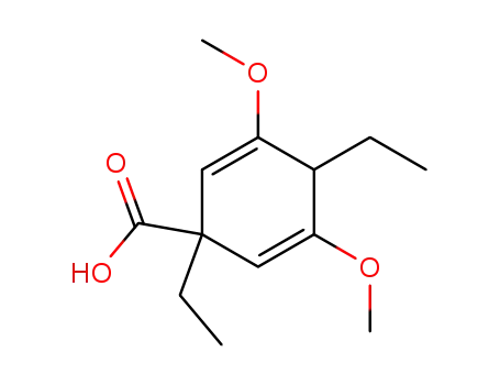 1,4-Diethyl-3,5-dimethoxy-cyclohexa-2,5-dienecarboxylic acid