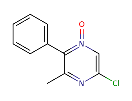 6-Chloro-2-methyl-3-phenylpyrazine 4-Oxide