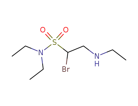 Molecular Structure of 87975-24-4 (Ethanesulfonamide, 1-bromo-N,N-diethyl-2-(ethylamino)-)