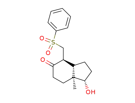 (1S,3aS,4S,7aS)-1,2,3,3a,4,6,7,7a-Octahydro-1-hydroxy-7a-methyl-4-<(phenylsulfonyl)methyl>-5H-inden-5-on