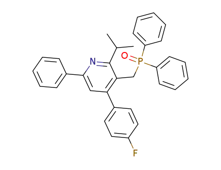 3-(Diphenyl-phosphinoylmethyl)-4-(4-fluoro-phenyl)-2-isopropyl-6-phenyl-pyridine