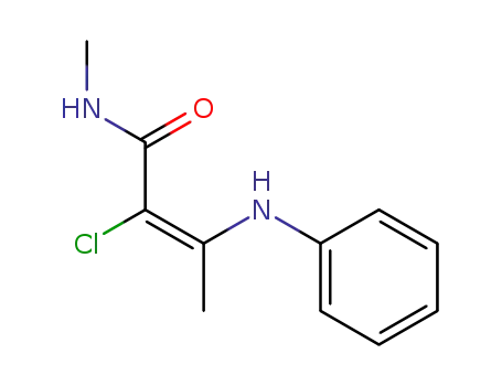 (E)-2-Chloro-3-phenylamino-but-2-enoic acid methylamide