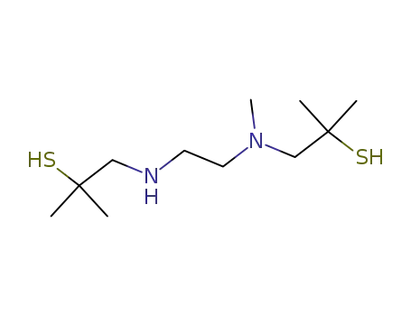 Molecular Structure of 126156-76-1 (2-Propanethiol,
1-[[2-[(2-mercapto-2-methylpropyl)amino]ethyl]methylamino]-2-methyl-)