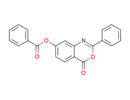 4H-3,1-Benzoxazin-4-one, 7-(benzoyloxy)-2-phenyl-