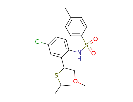Benzenesulfonamide,
N-[4-chloro-2-[2-methoxy-1-[(1-methylethyl)thio]ethyl]phenyl]-4-methyl-