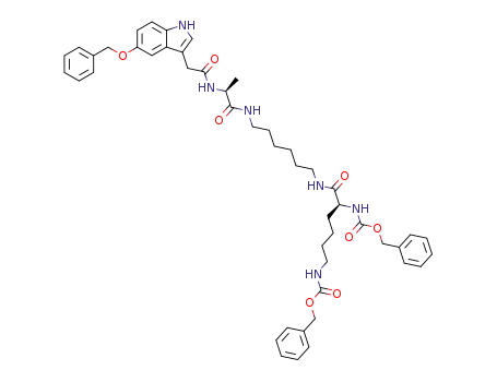 N-<N<sup>2</sup>,N<sup>6</sup>-Bis<(benzyloxy)carbonyl>-L-lysyl-N'-<N-<(5-benzyloxy)-1H-indol-3-yl>acetyl>-L-alanyl>hexane-1,6-diamine