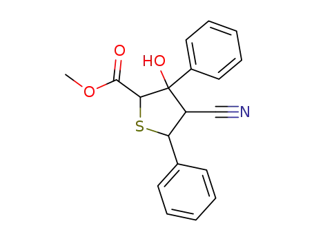 2-Thiophenecarboxylic acid, 4-cyanotetrahydro-3-hydroxy-3,5-diphenyl-, methyl ester