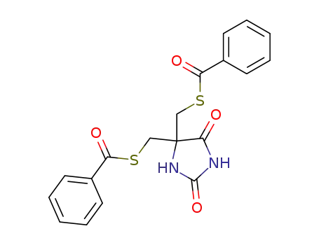 5,5-bis(benzoylsulfanylmethyl)imidazolidine-2,4-dione
