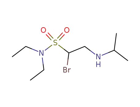 Molecular Structure of 87975-25-5 (Ethanesulfonamide, 1-bromo-N,N-diethyl-2-[(1-methylethyl)amino]-)