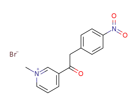 Pyridinium, 1-methyl-3-[(4-nitrophenyl)acetyl]-, bromide