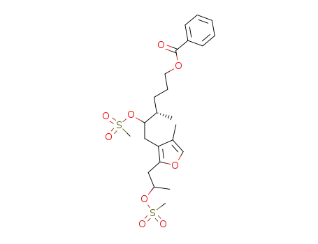 Benzoic acid (S)-5-methanesulfonyloxy-6-[2-(2-methanesulfonyloxy-propyl)-4-methyl-furan-3-yl]-4-methyl-hexyl ester