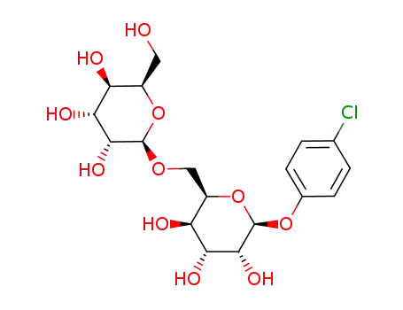 Molecular Structure of 107807-31-8 (p-chlorophenyl 6-O-β-D-mannopyranosyl-β-D-mannopyranoside)