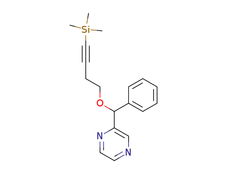 2-[Phenyl-(4-trimethylsilanyl-but-3-ynyloxy)-methyl]-pyrazine