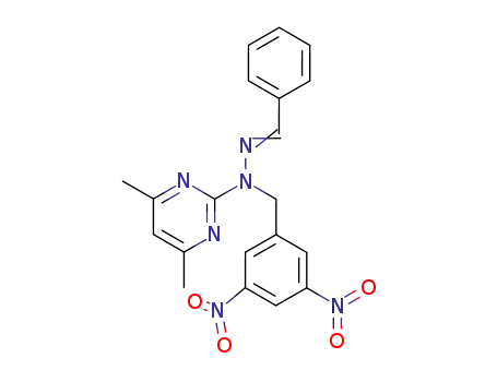 Benzaldehyde (4,6-dimethylpyrimidin-2-yl)(3,5-dinitrobenzyl)hydrazone