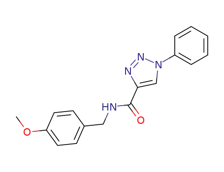 1H-1,2,3-Triazole-4-carboxamide,
N-[(4-methoxyphenyl)methyl]-1-phenyl-