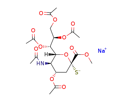Sodium; (2S,4S,5R,6R)-4-acetoxy-5-acetylamino-2-methoxycarbonyl-6-((1S,2R)-1,2,3-triacetoxy-propyl)-tetrahydro-pyran-2-thiolate