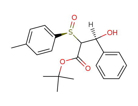 Benzenepropanoic acid, b-hydroxy-a-[(4-methylphenyl)sulfinyl]-,
1,1-dimethylethyl ester