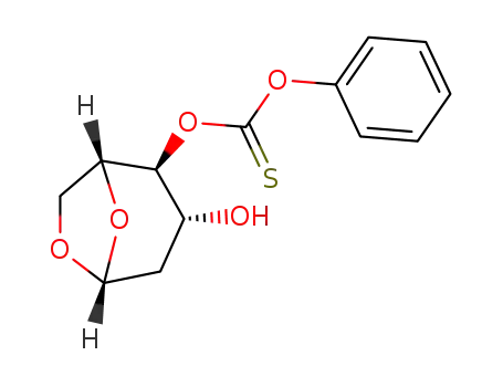 Thiocarbonic acid O-((1R,2S,3R,5R)-3-hydroxy-6,8-dioxa-bicyclo[3.2.1]oct-2-yl) ester O-phenyl ester