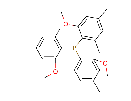 Molecular Structure of 138076-04-7 (Phosphine, tris(2-methoxy-4,6-dimethylphenyl)-)