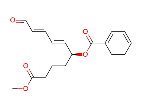 Benzoic acid (2E,4E)-(S)-1-(3-methoxycarbonyl-propyl)-6-oxo-hexa-2,4-dienyl ester