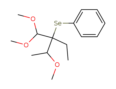 (1-Dimethoxymethyl-1-ethyl-2-methoxy-propylselanyl)-benzene