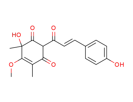 6-Hydroxy-2-[(E)-3-(4-hydroxy-phenyl)-acryloyl]-5-methoxy-4,6-dimethyl-cyclohex-4-ene-1,3-dione