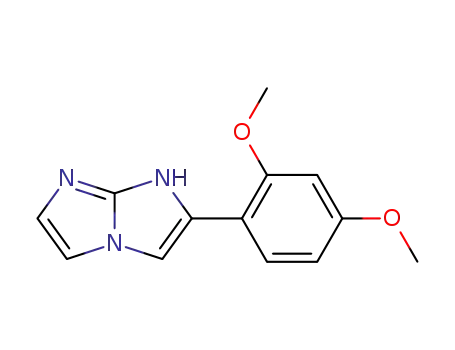 Molecular Structure of 138555-52-9 (1H-Imidazo[1,2-a]imidazole, 2-(2,4-dimethoxyphenyl)-)