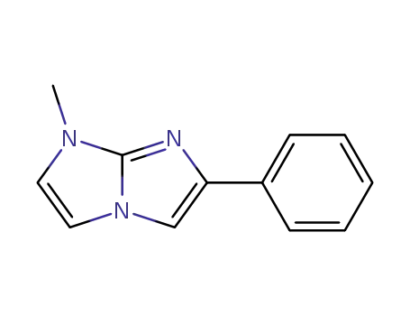 Molecular Structure of 37162-79-1 (1-methyl-6-phenyl-1<i>H</i>-imidazo[1,2-<i>a</i>]imidazole)