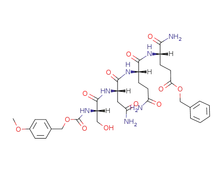 Z(OMe)-Ser-Asn-Gln-Glu(OBzl)-NH<sub>2</sub>