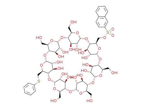 6<sup>A</sup>-S-phenyl-6<sup>D</sup>-O-(β-naphthalenesulfonyl)-6<sup>A</sup>-thio-β-cyclodextrin