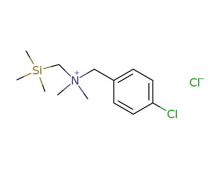 Molecular Structure of 102101-50-8 (Benzenemethanaminium,
4-chloro-N,N-dimethyl-N-[(trimethylsilyl)methyl]-, chloride)