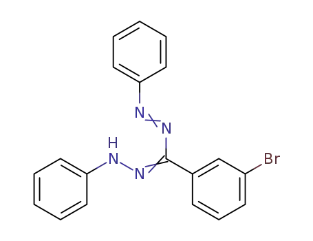 Molecular Structure of 55075-48-4 (Diazene, [(3-bromophenyl)(phenylhydrazono)methyl]phenyl-)