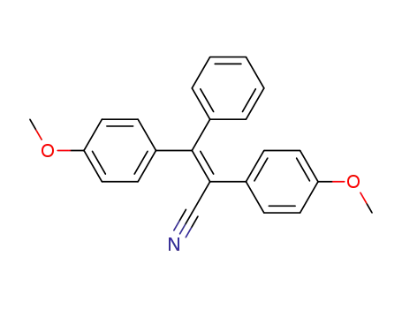 1-cyano-1,2-bis(p-methoxyphenyl)-2-phenylethylene