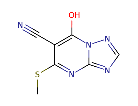 [1,2,4]Triazolo[1,5-a]pyrimidine-6-carbonitrile, 7-hydroxy-5-(methylthio)-