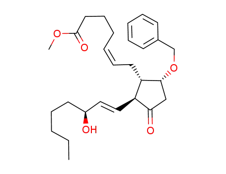 (Z)-7-[(1S,2S,5R)-5-Benzyloxy-2-((E)-(S)-3-hydroxy-oct-1-enyl)-3-oxo-cyclopentyl]-hept-5-enoic acid methyl ester