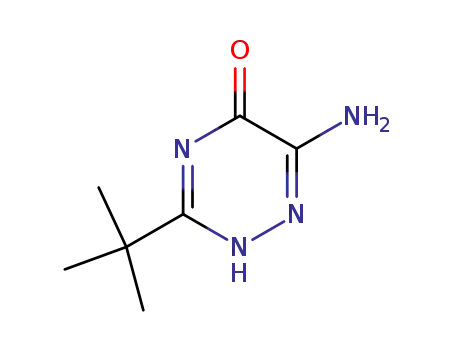 Molecular Structure of 89730-57-4 (1,2,4-Triazin-5(2H)-one, 6-amino-3-(1,1-dimethylethyl)-)