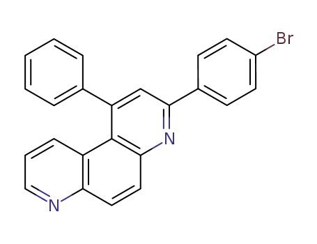 Molecular Structure of 100097-80-1 (4,7-Phenanthroline, 3-(4-bromophenyl)-1-phenyl-)