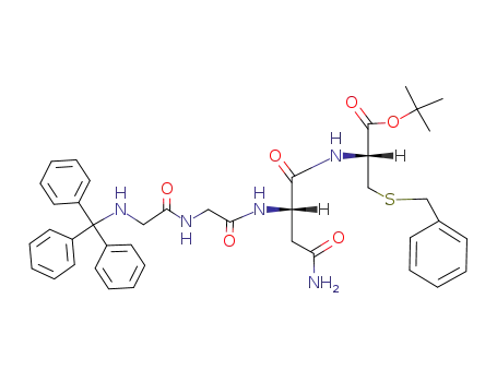 Molecular Structure of 113458-27-8 (triphenylmethylglycyl-glycyl-asparaginyl-S-benzylcysteine tert-butyl ester)