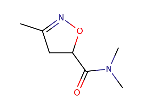 Molecular Structure of 124852-46-6 (5-Isoxazolecarboxamide,4,5-dihydro-N,N,3-trimethyl-(9CI))