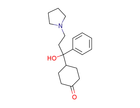4-[1-Hydroxy-1-phenyl-3-(pyrrolidin-1-yl)propyl]cyclohexan-1-one