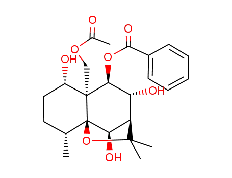 Benzoic acid (1S,2R,5S,6S,7R,8R,9R,12R)-6-acetoxymethyl-5,8,12-trihydroxy-2,10,10-trimethyl-11-oxa-tricyclo[7.2.1.0<sup>1,6</sup>]dodec-7-yl ester